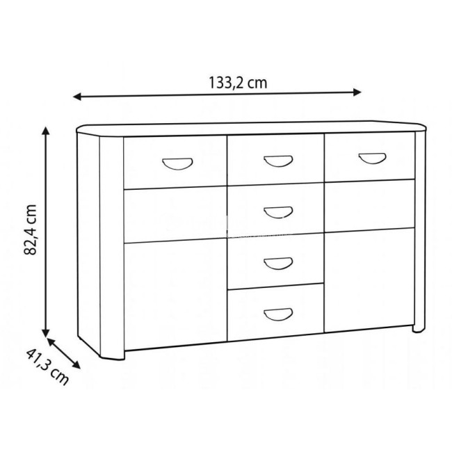 Komoda FOHEY HEYK231