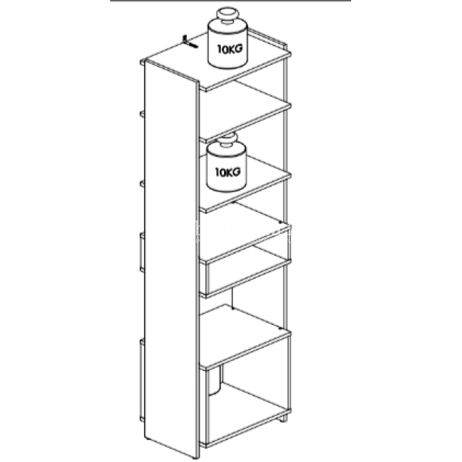 Pastatoma lentyna TRIS 02