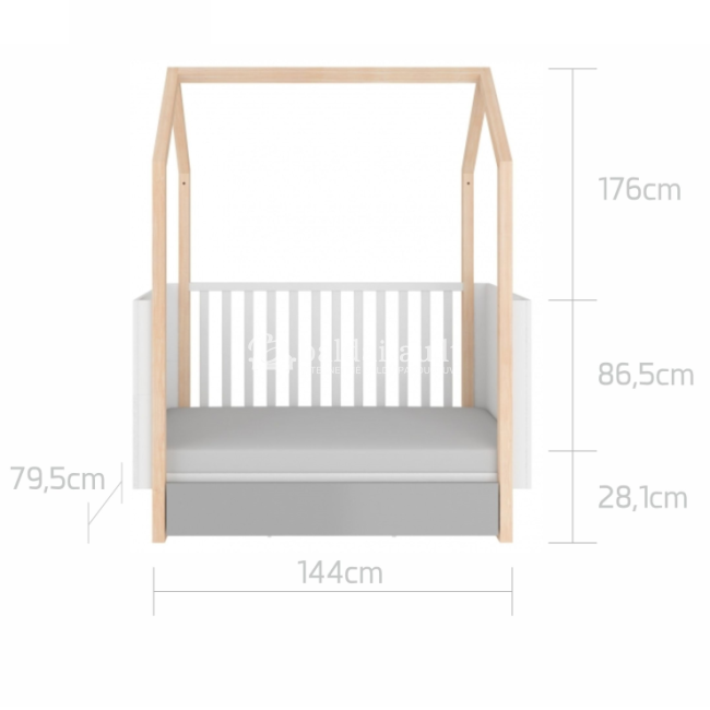 Lova PINETTE  140x70 prailginama iki 160x70 