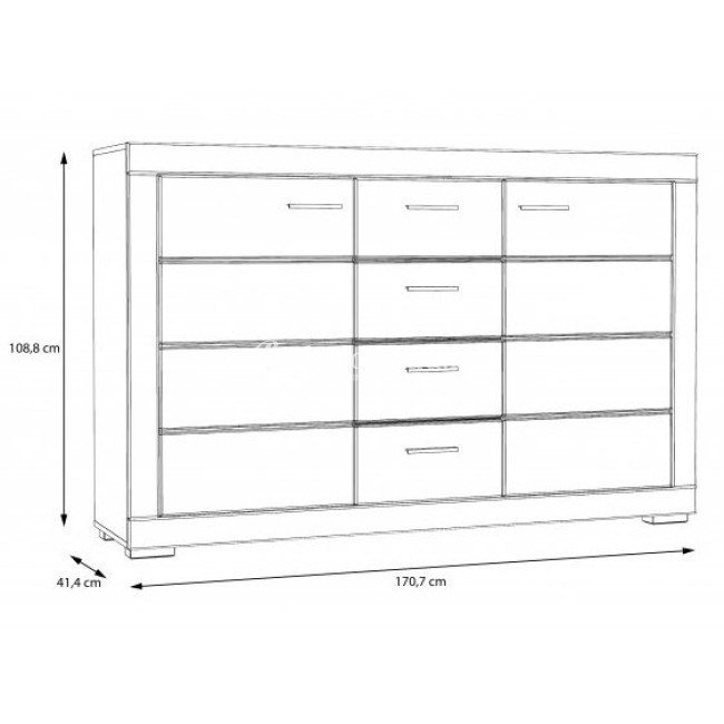 Komoda SNOW SNWK36