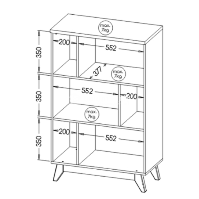 Pastatoma lentyna SVEN SV6