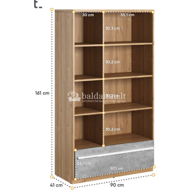 Pastatoma lentyna PLANO PN 03