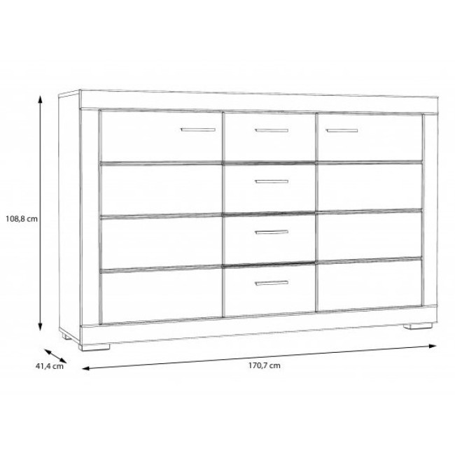 Komoda SNOW SNWK36